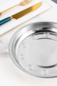 large stainless steel disc