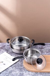 three piece cookware set