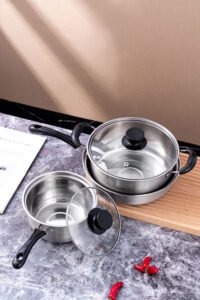 three piece cookware set