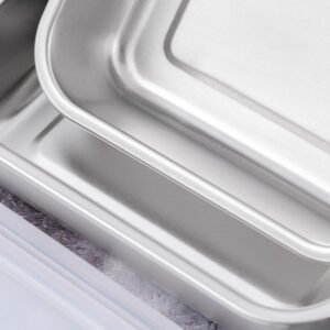 stainless steel food storage container set (3 pieces)