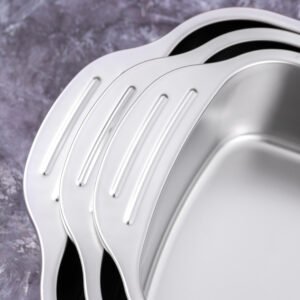 stainless steel grilling fish plate