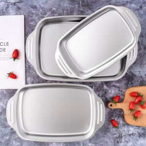 stainless steel grilling fish plate