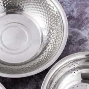 stainless steel rice sieve three piece set