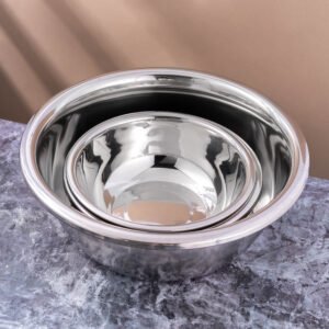 stainless steel large mixing bowl