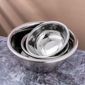 stainless steel large mixing bowl