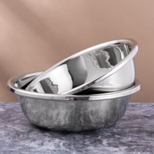 stainless steel large mixing bowl