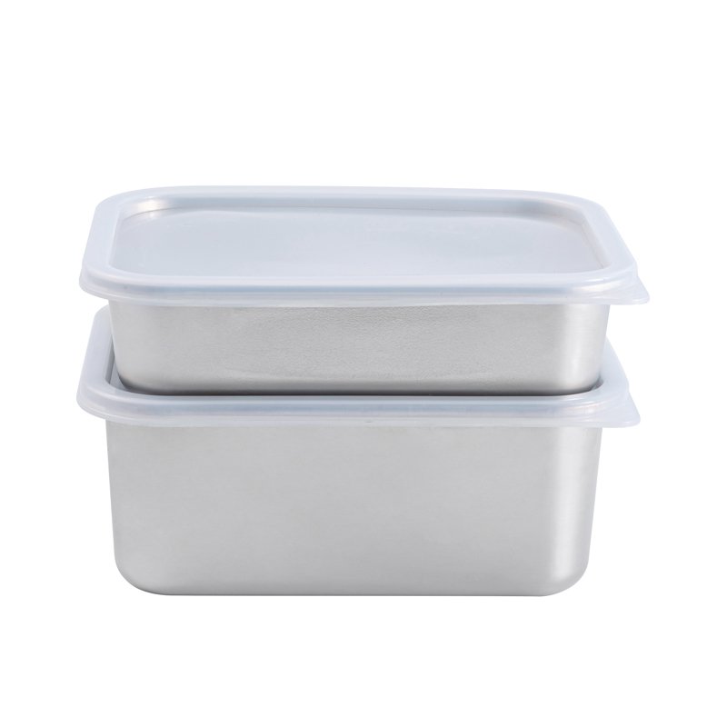 stainless steel food storage container set (3 pieces) stainless steel food storage container set (3 pieces)