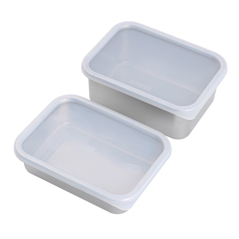 stainless steel food storage container set (3 pieces) stainless steel food storage container set (3 pieces)