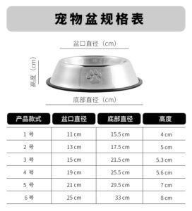 stainless steel pet bowl